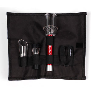 Sip Eazy YOUR MUST HAVE RED PREMIUM AIR PUMP WINE BOTTLE OPENER 4 Piece Gift Pack