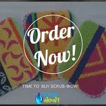 Load image into Gallery viewer, Scrub Wow Original Scrubby 4 pack Striped designs Slightly lighter than some others but perform Equally as well!