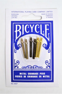 Cribbage Pegs Metal 6 pack