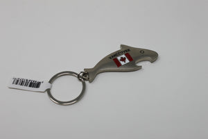 Canada 7 Pack, - Stainless Steel Fridge Magnet Bottle Opener, 2 x Lapel Canada Flag Pins, Multiple keychains (5)