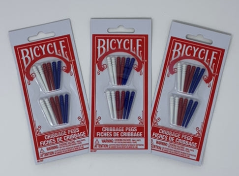 Bicycle Cribbage Pegs 3 Pack